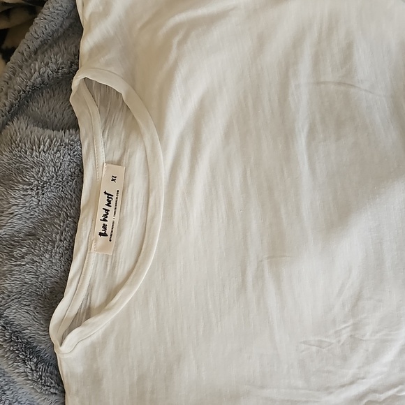 Three Bird Nest White Natural Favorite Slub Knit Short Sleeve Tee Shirt, Size XL - Picture 10 of 11